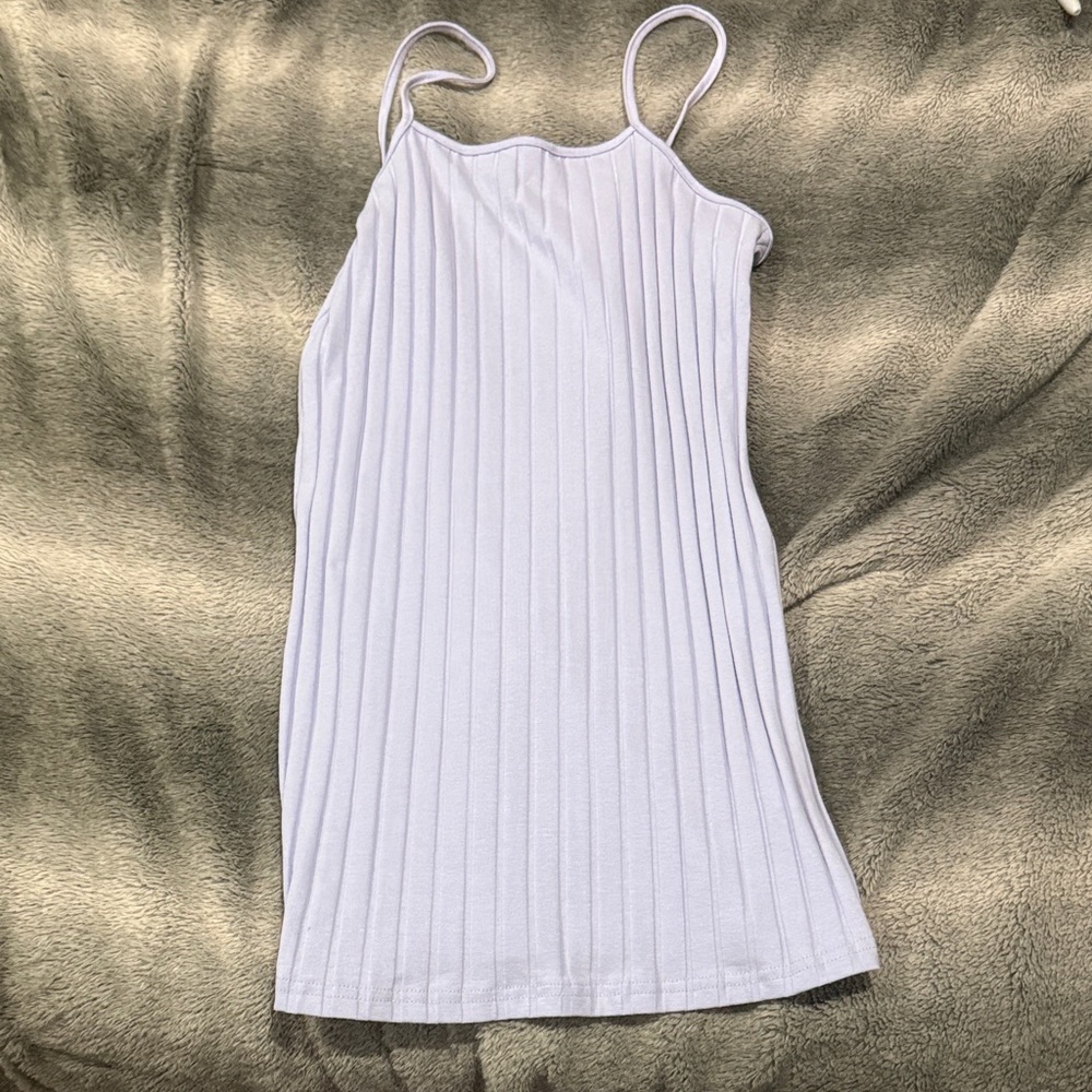 SHEIN Light Gray Ribbed Top